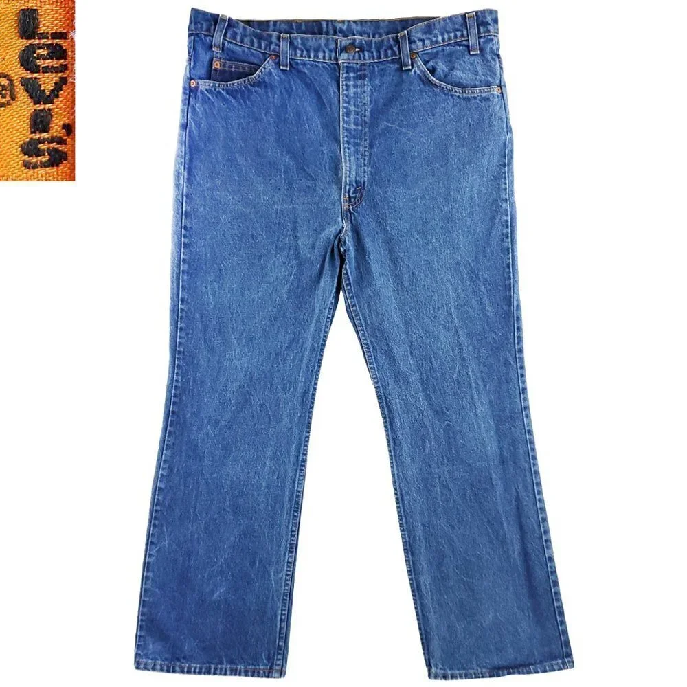 Levi's 517 Jeans Orange Tab Vintage USA Bootcut Denim Men's 